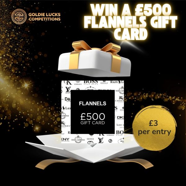 £500 FLANNELS GIFT CARD OR £450 CASH 💳