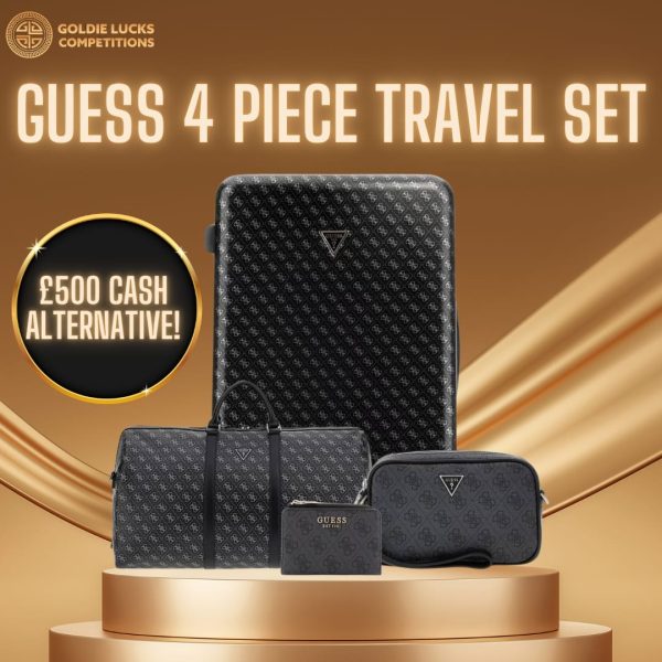 GUESS 4 PIECE TRAVEL BUNDLE OR £500 CASH