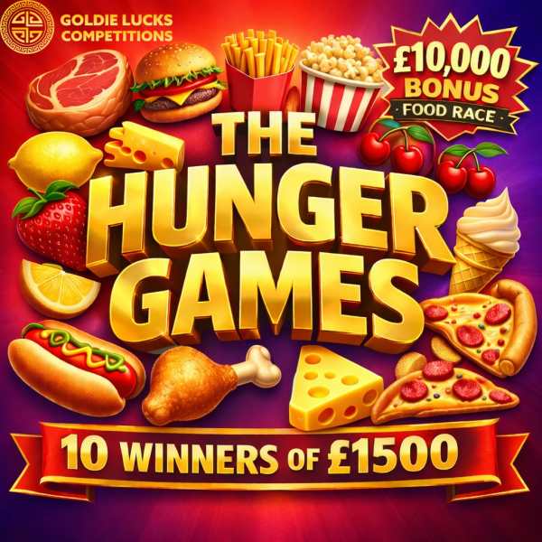 🥩🏆 THE HUNGER GAMES - 10 WINNERS TAKE £1500 CASH 🏆🥩
